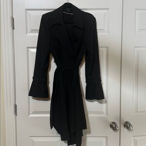 White House Black Market Black Over  Coat